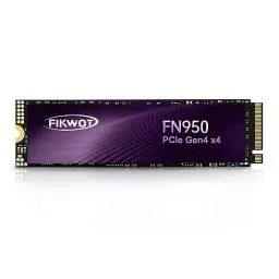 Produktbild: Fikwot FN950 1TB M.2 PCIe Gen4 Internes Solid State Drive mit Graphene Kühlaufkleber - Bis zu 5000 MB/s, Dynamischer SLC Cache, Kompatibel mit Laptops und PC Desktops Festkörper-Laufwerk