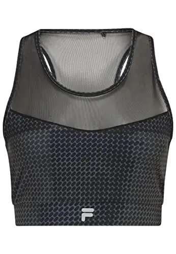 Produktbild: FILA Damen RIBE Sport-BH, Black Pills Camo AOP, XS