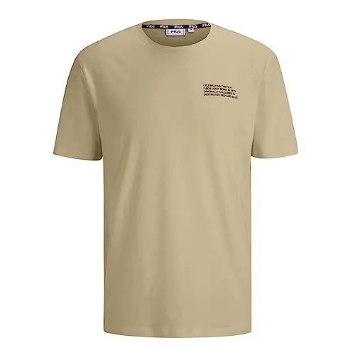 Produktbild: FILA Herren BORNE Regular Graphic T-Shirt, Fields of Rye, S