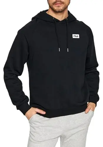 Produktbild: FILA Herren Belfort Hoodie Kapuzenpullover, Black Beauty, XL EU