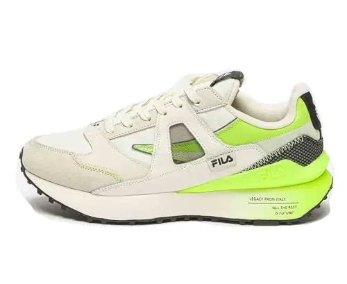 Produktbild: FILA Herren Contempo Sneaker, Marshmallow-Acid Lime, 43 EU