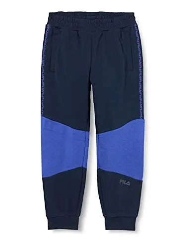Produktbild: FILA Jungen KIDS BOYS HUDSON sweat pants Freizeithose, black iris-royal blue, 86