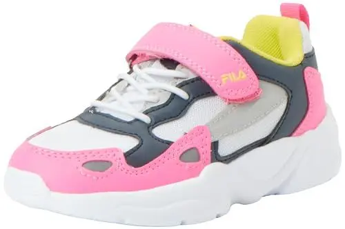 Produktbild: FILA Unisex Kinder Ventosa Cb Velcro Kids Sneaker, White Fila Navy Sugar Plum, 35 EU