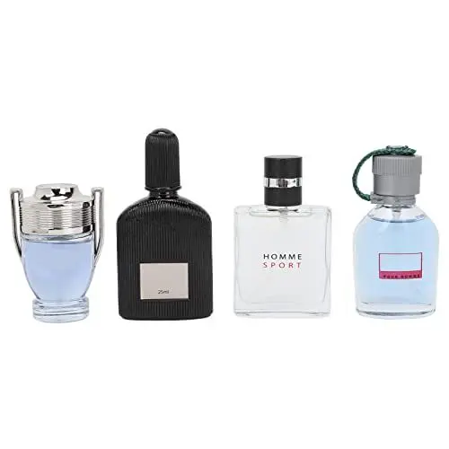 Produktbild: FILFEEL Eau De Parfum Parfum Spray – Langanhaltendes Parfümset für Männer mit Blumigem Duft – Perfektes Ozeanisches Herrenparfümset mit Hervorragenden Extrakten, 25ml*4St