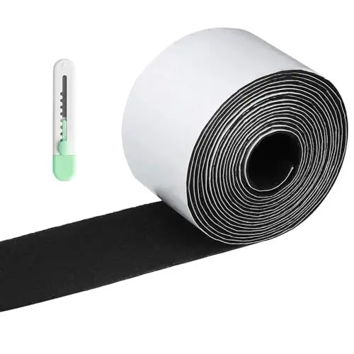 Produktbild: Filz Selbstklebend 6 Meter Lang Filzband Selbstklebend 5cm Breit Leicht Zuschneidbar Filzrolle Filzgleiter Rolle Möbel können leicht verschoben Werden Ausgezeichnete Klebekraft 1 Rolle