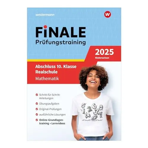 Produktbild: FiNALE Prüfungstraining Abschluss 10. Klasse Realschule Niedersachsen: Mathematik 2025 Arbeitsbuch mit Lösungsheft und Lernvideos