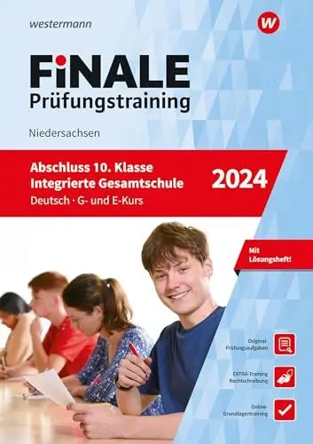 Produktbild: FiNALE Prüfungstraining Abschluss Integrierte Gesamtschule Niedersachsen: Deutsch 2024 Arbeitsbuch mit Lösungsheft