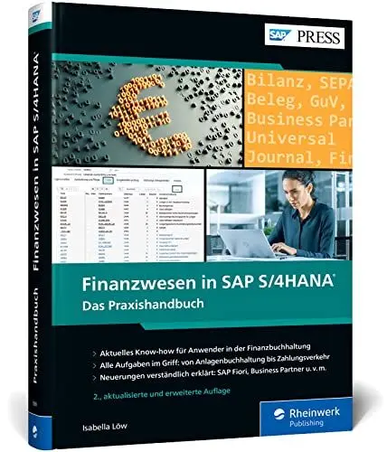 Produktbild: Finanzwesen in SAP S/4HANA: Der aktuelle Ratgeber für SAP FI – Ausgabe 2023 (SAP PRESS)