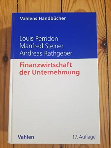 Produktbild: Finanzwirtschaft der Unternehmung (Vahlens Handbücher der Wirtschafts- und Sozialwissenschaften)
