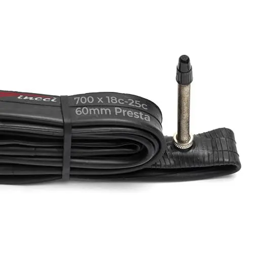 Produktbild: Fincci Fahrradschlauch 28 Zoll- Rennrad Schlauch 700x 18c 23c 25c, Schlauch 23-622 mit Französisches Ventil 60 mm Sclaverandventil für Ebike, Rennrad Tourenrad, Race Fahrrad, Fahrradzubehör