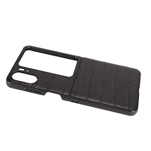 Produktbild: Find N2 Flip Phone Case, Echtledertasche Folding Phone Case Folding Phone Protective Case for Find N2 Flip (Schwarz)