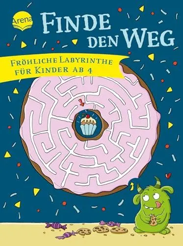 Produktbild: Finde den Weg. Fröhliche Labyrinthe für Kinder ab 4: Labyrinthe-Rätsel für Kindergartenkinder ab 4 Jahren