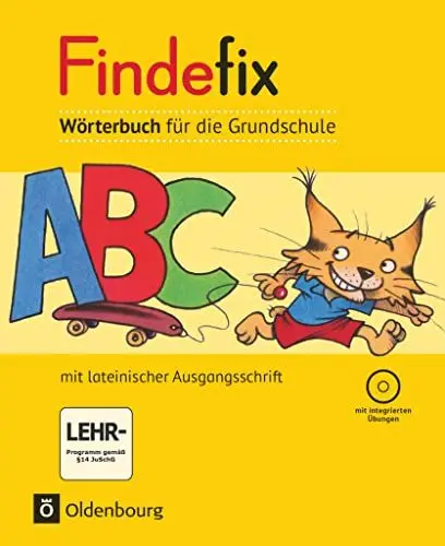 Produktbild: Findefix - Wörterbuch für die Grundschule - Deutsch - Aktuelle Ausgabe: Wörterbuch in lateinischer Ausgangsschrift mit CD-ROM (Findefix, Deutsch - Aktuelle Ausgabe)