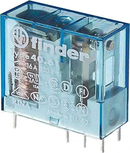 Produktbild: Finder 40.61.9.012.0000 FS-282454-1x-0919 Steck/Printrel.12VDC 1W16A, blau