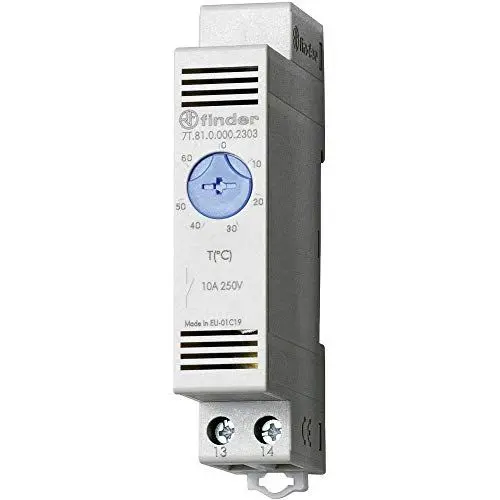 Produktbild: finder SERIE 7T 0.000.2303-1 Schaltschrankheizungs-Thermostat 7T.81.0.000.2303 250 V/AC 1 Schließer (L x B x H) 88.8 x 17