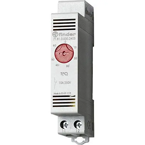 Produktbild: finder SERIE 7T 0.000.2403-1 Schaltschrankheizungs-Thermostat 7T.81.0.000.2403 250 V/AC 1 Oeffner (L x B x H) 88.8 x 17.5