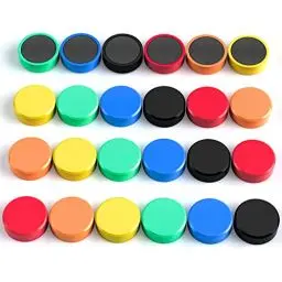 Produktbild: FINDMAG 24 Stück Magnete Stark, für Magnettafel, Kühlschrank, Klein, Bunt, Kühlschrankmagnete für Whiteboard, Klassenzimmer, Büro, Schließfächer, Foto,Papier
