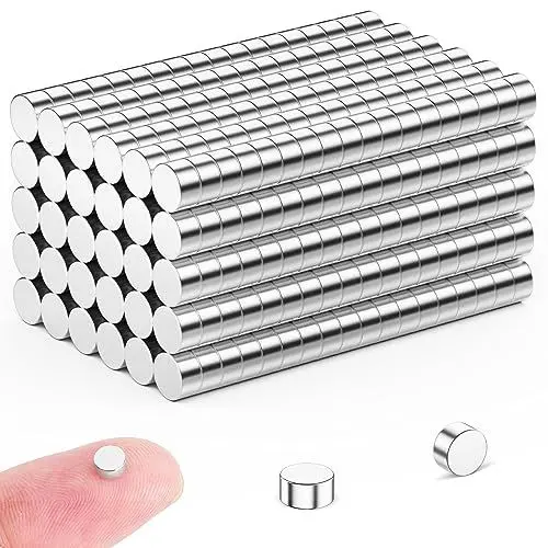Produktbild: FINDMAG 50 Stück 4 mm x 2 mm Mini Magnete Stark, Kleine Magnet Kühlschrank, Magnete für Magnettafel, Whiteboard Magnet für Handwerk, Fotos