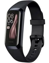 Produktbild: Fitnessuhr Damen Herren Fitness Tracker Smartwatch Sportuhr Fitness Uhr Schrittzähler mit Whatsapp Funktion Pulsuhr Laufuhr Armband Tracker Blutdruckmessung Elegant Schwarz Rosa