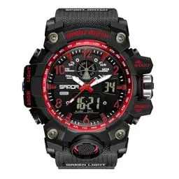 Produktbild: findtime Militär Uhr Herren Armbanduhr Digital Sport Blau Grün Schwarz Herrenuhr Digitaluhr Chronograph Herren 5 ATM Wasserdicht Military Watch Tactical Outdoor Stoppuhr Wecker Sportuhr Männer Jungen