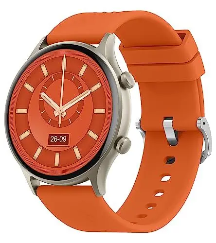 Produktbild: findtime Rund Smartwatch Damen mit Telefonfunktion Schrittzähler Uhr Damen Gesundheitsuhr Pulsmesser Armband Fitnessarmband für Damen Whatsapp Telefonieren Blutdruckmessung Smart Watch Gold Rosa