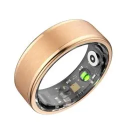 Produktbild: findtime Smart Ring Android Smartringe für Herren Damen IOS Pulsmesser Sport Fitness Tracker Smart Ring Smartring Fitness Ring Schlaftracker Gesundheitsring Schrittzähler Fitnesstracker Gold Schwarz