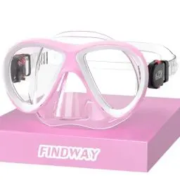 Produktbild: Findway Taucherbrille Kinder, Schwimmbrille Kinder für Jungen Mädchen,Schnorchelmaske Kinder 180°Panorama Verstellbares Silikonband Anti-Leck Tauchmaske Kinder für 3-14 Jahre
