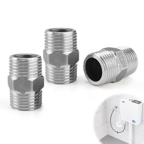Produktbild: FINELYCR 3 Stück doppelnippel 1/2 zoll, 1/2