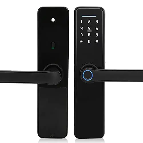 Produktbild: Fingerabdruck-Türschloss Fingerabdruck-Karte Passwort Mechanischer Schlüssel 4 in 1 Anti-Diebstahl-Türschloss Home Security Schlüsselloses Elektronisches Türschloss
