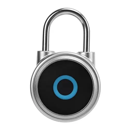 Produktbild: Fingerabdruck-Vorhängeschloss, USB Wiederaufladbar, Wasserdicht, Smart-Vorhängeschloss, Fitnessstudio, Schule, Schließfachschloss, Schlüsselloses Schloss für Schlafsäle, (Silber)