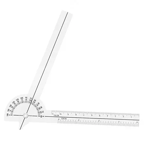 Produktbild: Finger-Goniometer, ANGGREK Goniometer-Gelenkbereichs-Winkelmesser 180-Grad-Transparent-Clear-Mark-Fingermesslineal