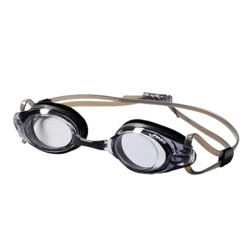 Produktbild: FINIS Bolt Goggles - Wettkampf-Schwimmbrille für Damen und Herren - beschlagfreie mit UV-Schutz - Leicht verstellbare für Erwachsene mit 3 austauschbaren Nasenstücken - Schwarzer Rauch
