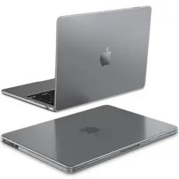 Produktbild: Fintie Hülle Kompatibel mit MacBook Air M3 M2 13.6 Zoll A3113 A2681 (2024-2022), (100% Entspricht der Offiziellen Farbe) Premium Ultradünne Matt Hartschale Schutzhülle Case, Space Grau