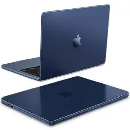 Produktbild: Fintie Hülle Kompatibel mit MacBook Air M3 M2 13.6 Zoll A3113 A2681 (2024-2022), (100% Entspricht der Offiziellen Farbe) Premium Ultradünne Matte Hartschale Schutzhülle Case, Mitternacht