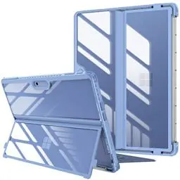 Produktbild: Fintie Hülle für Microsoft Surface Pro 11 / Pro 10 (2024) / Pro 9 / Pro 9 5G (2022) 13 Zoll, Stoßfeste Robuste Hartschalen Schutzhülle mit Original Ständer, Type Cover Kompatibel, Blau