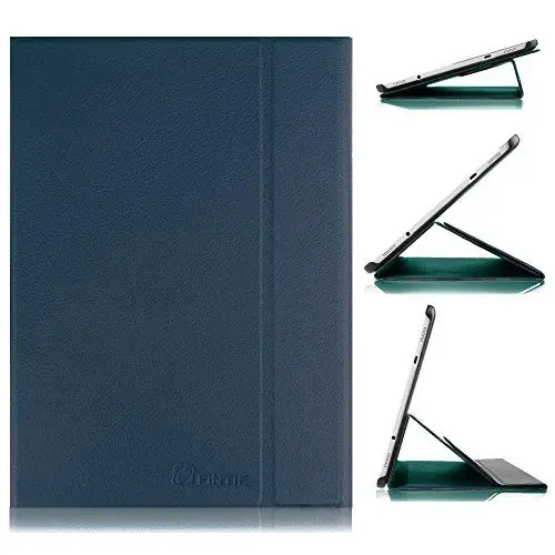 Produktbild: Fintie Hülle für Samsung Galaxy Tab S2 9,7 Zoll Tablet-PC - Ultra-schmaler Flip Folio Book Cover Schutzhülle mit Auto Schlaf/Wach Funktion, Marineblau