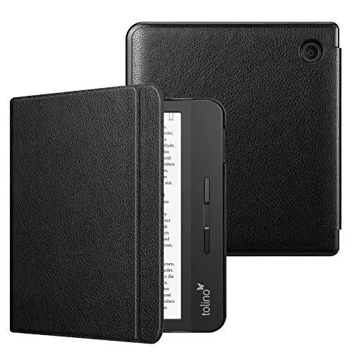 Produktbild: Fintie Hülle für Tolino Vision 5 2019 / Kobo Libra H2O - Ultradünne Smart Case Schutzhülle Tasche Etui mit Auto Sleep/Wake Funktion und Magnetverschluss, Schwarz