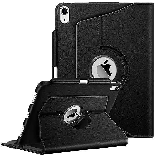 Produktbild: Fintie Hülle für iPad 11 Generation 11 Zoll 2025 (A16), iPad 10 Generation 10.9 Zoll 2022 mit Pencil Halter - Schutzhülle Cover mit 360 Grad drehbarem Ständer und Auto Schlaf/Wach, Schwarz