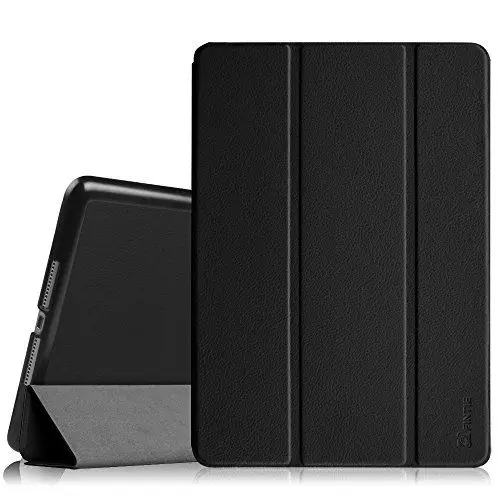 Produktbild: Fintie Hülle für iPad Air 2 (2014 Modell) - Ultradünn Superleicht Smart Schutzhülle Case mit Standfunktion und Auto Schlaf/Wach Funktion, Schwarz