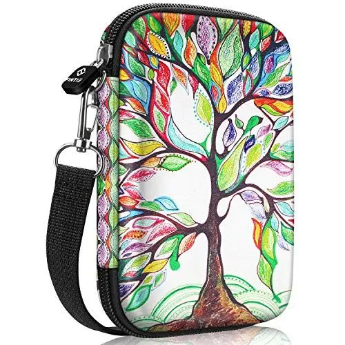 Produktbild: Fintie Tasche für Fujifilm Instax Mini Link 2 / Mini Link - Premium Starke Hartschalen Fotodrucker Tragen Fall Tragetasche Etui für HP Sprocket Plus/Select, Liebesbaum
