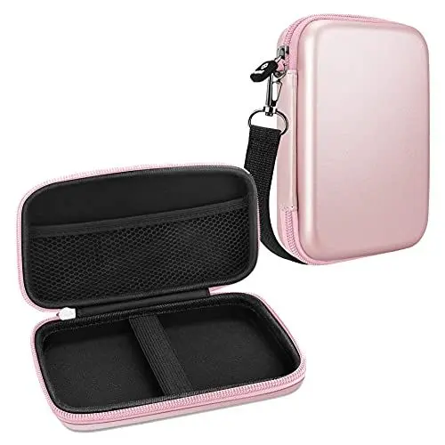 Produktbild: Fintie Tasche für Fujifilm Instax Mini Link 2 / Mini Link - Premium Starke Hartschalen Fotodrucker Tragen Fall Tragetasche Etui für HP Sprocket Plus/Select, Roségold