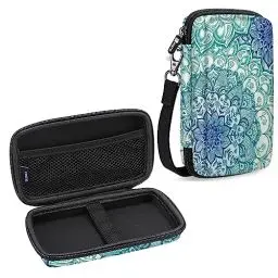 Produktbild: FINTIE Tasche für Kodak Fotodrucker, Kodak Mini 2 Retro/Step/Mini 2 HD/Smile/Printomatic, Hartschalen Tragetasche mit Innentasche, Smaragdblau