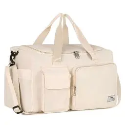 Produktbild: FIORETTO 35L Damen Sporttasche Faltbare Reisetasche mit Schuhfach und Nassfach, Wasserabweisende Weekender Gym Travel Bag Handgepäck Tasche Trainingstasche für Damen Herren