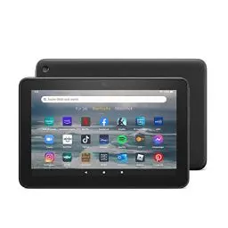 Produktbild: Zertifiziert und generalüberholt Fire 7-Tablet, 7-Zoll-Display, 16 GB, Modell (2022), schwarz Mit Werbung