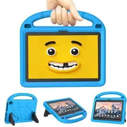 Produktbild: Fire HD 8 Tablet Hülle für Kinder (Nur (12./10. Gen, 2024/2022/2020 Release), Nicht für iPad TCL 8 Zoll Tablets, Patamiyar Leichte Stoßfeste Hülle für Fire HD 8 Kids Tablet mit Griff Ständer - Blau