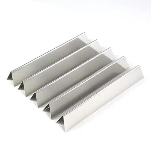 Produktbild: Fire World - Aromaschienen - Flavorizer Bars - Aromaschienen für Weber Genesis I - 300er Baureihe ab 2011 Regler vorne - Edelstahl - Brennerabdeckung - Flammenblech - Made in Germany - 5 Stück
