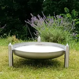Produktbild: Fire World - Unverwüstliche Feuerschale Diabas Edelstahl 80 cm | Rostfrei & Witterungsbeständig | Feuerschale für den Garten | stabile Feuerschale | 5-Jahre ROSTFREI-GARANTIE