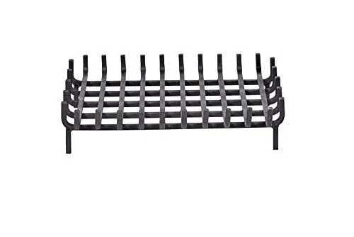 Produktbild: FIREFIX 2000/54 Feuerrost schlicht, allseitig aufgebogen, rechteckig, Stahl schwarz lackiert, 4-Kant-Stahl mit 12 mm Materialstärke, 540 x 420 mm (Breite x Tiefe)