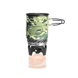 Produktbild: Fire-Maple X1 Campingkocher Gas System Jetbrenner für Outdoor Gas Kocher Kompakte Ausrüstung für Wandern, Trekking, Backpacking, Angeln, Jagen und Bushcraft Camouflage