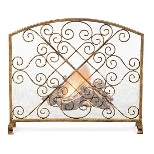 Produktbild: Fireplace Screen Guard, Kaminschutzgitter Sicherheitsgitter Feuerschutz Baby-Sicherheitsgitter – Metallgitterschutz Funken-/Glutschutz – Kinderzimmer Kind Kind Feuerschutz